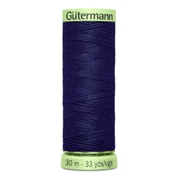 Gutermann Blue 310 thread, 30 metres, for buttonholes and topstitching