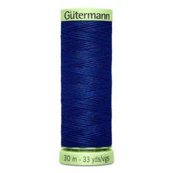 Gutermann Navy Blue 232 thread, 30 metres, for buttonholes and topstitching