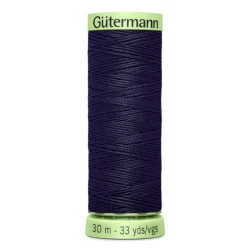 Gutermann Dark Blue 339 thread, 30 metres for buttonholes and topstitching