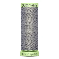Gutermann Stone Grey 634 thread, 30 metres for buttonholes and topstitching