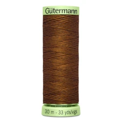 Gutermann Burnt Brown Cord 650 thread 30 metres for buttonholes and topstitching