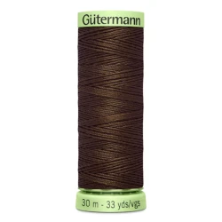 Gutermann Chocolate Brown 694 thread 30 metres for buttonholes and topstitching