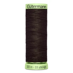 Gutermann, Mocha Brown 697, 30-metre thread for buttonholes and topstitching