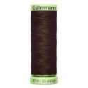 Gutermann Dark Brown 696 thread 30 metres for buttonholes and topstitching