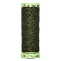 Gutermann Military Dark 531 thread 30 metres for buttonholes and topstitching