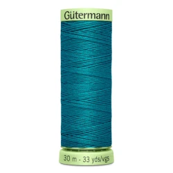 Gutermann Teal 189 thread, 30 metres for buttonholes and topstitching