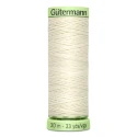 Gutermann Cream cord 1 thread 30 metres for buttonholes and topstitching