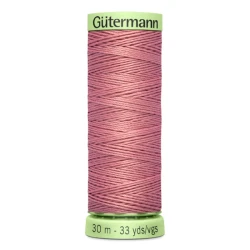 Gutermann Antique Pink 473 thread, 30 metres, for buttonholes and topstitching