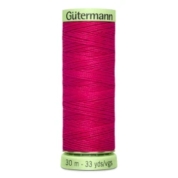 Gutermann Raspberry Pink 382 thread, 30 metres, for buttonholes and topstitching