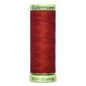 Gutermann Dark Red 221 thread, 30 metres, for buttonholes and topstitching