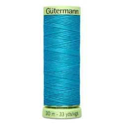 Gutermann Turquoise 736 thread, 30 metres, for buttonholes and topstitching