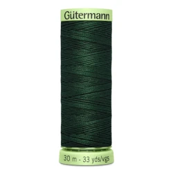 Gutermann, Bottle Green, 472 thread, 30 metres for buttonholes and topstitching