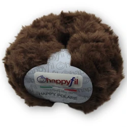 Lana Happy Polare filato pelliccia eco fur di Miss Tricot Filati - colore 1241 Marrone