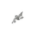 Pendaglio Charm a forma di delfino realizzato in metallo argentato - Benox