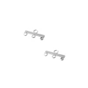 Passante distanziatore con tre fori lungo 22mm per creazioni di bigiotteria - FF096 Bis Benox