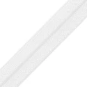 Elastico ripiegabile plissettato bianco per bordi satinato ideale per corsetteria
