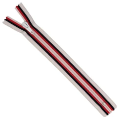 Multicolour zip for Moncler jacket pockets 20 cm