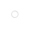 Anellino in plastica bianco ricambio per reggiseno diametro interno 10 mm - 166.31 Marbet