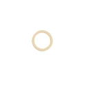 Anellino in plastica beige ricambio per reggiseno diametro interno 10 mm - 166.31 Marbet