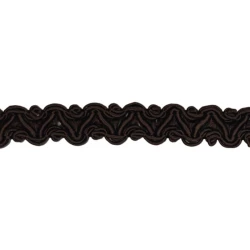 1.8cm brown coverstitch trimming ideal for embellishing your sewing and upholstery work