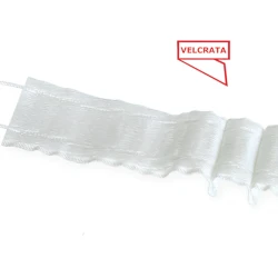 Riloga per mantovane arricciatende Velcrata 50mm a 2 cordini