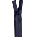 Rubber-coated waterproof zip blue 100cm divisible with double-slider