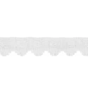 Passamaneria pizzetta doppio labbro 2cm bianco per tappezzeria