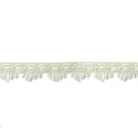 1.8cm ivory fringe trimming ideal for sewing and upholstery