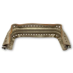 Chiusura a molla clutch ricoperta in ecopelle oro ideale per pochette - MA266 Mas