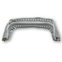 Chiusura a molla clutch ricoperta in ecopelle argento ideale per pochette - MA266 Mas