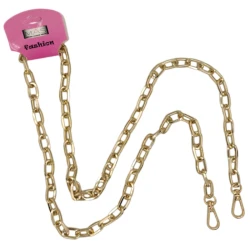 Catena pochette tracolla per borse a maglia ovale grande in metallo dorato - MA52G Mas