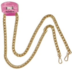 Catena pochette tracolla per borse a maglia fitta groumette in metallo dorato - MA56G Mas