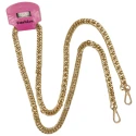 Catena pochette tracolla per borse a maglia fitta groumette schiacciata in metallo dorato  - MA55G Mas