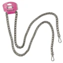 Metal chain shoulder strap for bags, 120 cm, silver or gold