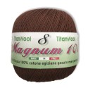 Crochet yarn Magnum Titan Wool 100% Egyptian Cotton Makò 158 Light Brown