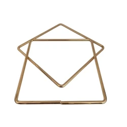 Manici per borse quadrati in metallo dorato 15 cm - 2 pezzi - MA260 Mas