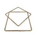 Manici per borse quadrati in metallo dorato 15 cm - 2 pezzi - MA260 Mas