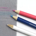 Set of 6 assorted chalk marking pencils, sharpener and brush - M599 Stéphanoise Médiac