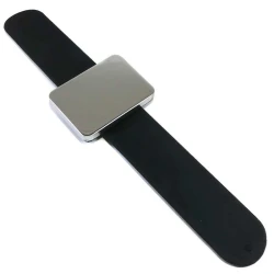 Bracciale con puntaspilli magnetico in elegante colore nero unisex - M472 Mediac 2