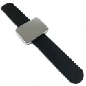 Bracciale con puntaspilli magnetico in elegante colore nero unisex - M472 Mediac