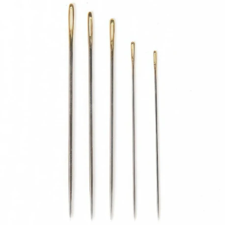 Embroidery and sewing needles with large gold eye 1-5 assorted - M302U15Mediac