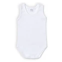Pure cotton bodysuit for boys and girls with wide shoulders and round neckline - AF840 Ellepi