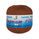 Crochet yarn Magnum N°8 Titan Wool 100% Egyptian Cotton Makò - Cappuccino