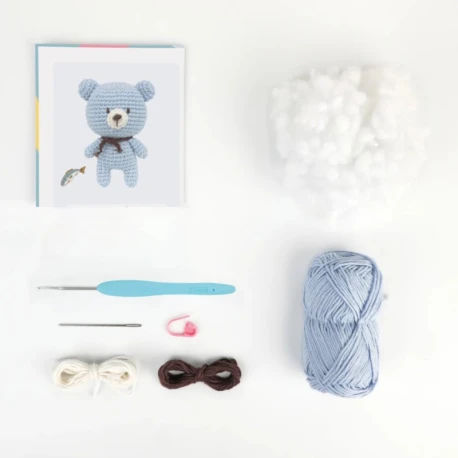 Bobby Bear Kit Complete amigurumi kit - A28C04-XS Anchor