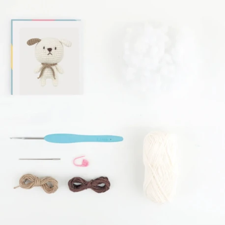 Kit Daniel il cagnolino Set per realizzare un amigurumi completo - A28C06-XS Anchor