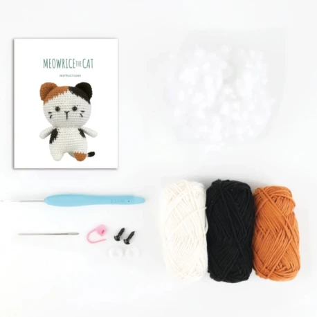 Kit Meowrice il gatto Set per realizzare un amigurumi completo - A28C02-S Anchor