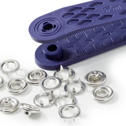 Jersey press studs SILVER RING 10mm - 390107 Prym
