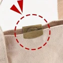 Concealed magnetic closure to be applied to bag edges
