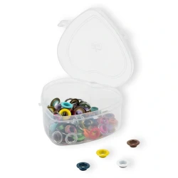 8mm coloured decorative eyelets with washers, 66 assorted pieces - 542620 Prym