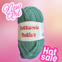 Netlux glitter tulle ribbon yarn for crochet bags and accessories -PL6000 Mas